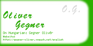 oliver gegner business card